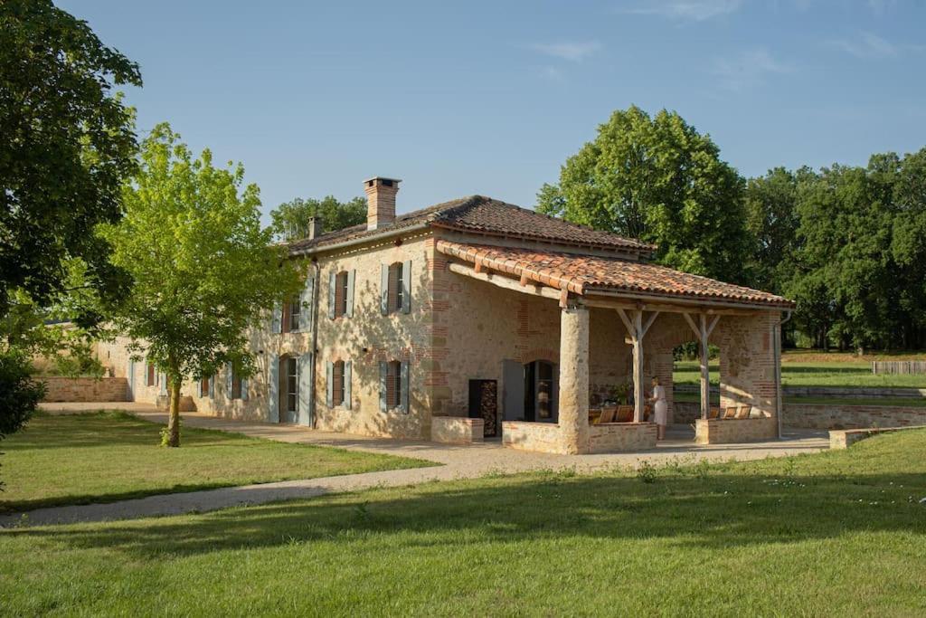 L'Heritier, Maison Climatisee, 12Pers Avec Piscine Villa Marzens Exterior photo