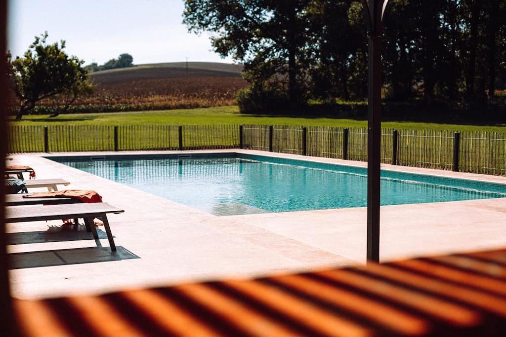 L'Heritier, Maison Climatisee, 12Pers Avec Piscine Villa Marzens Exterior photo